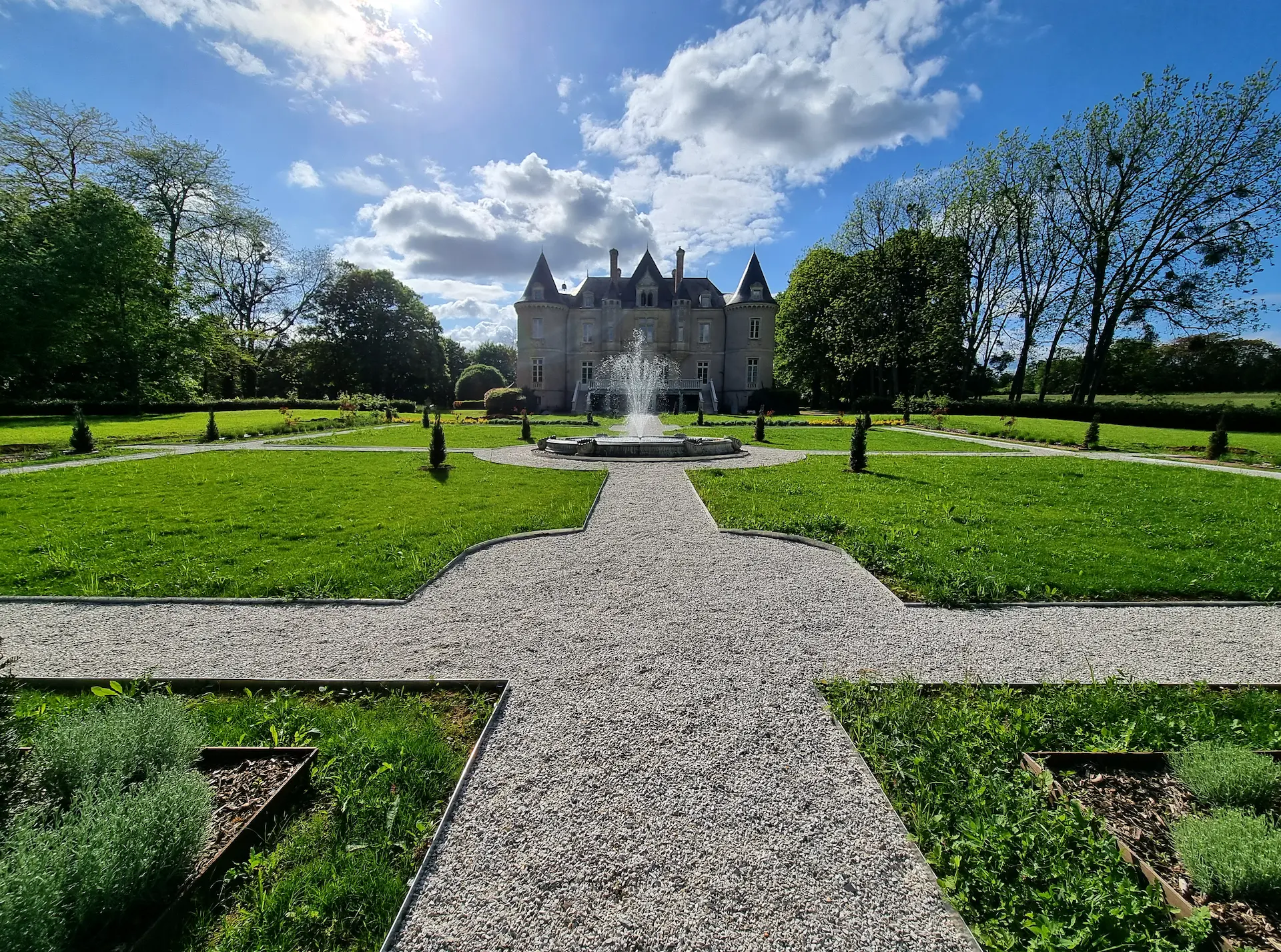 LEs jardins du château